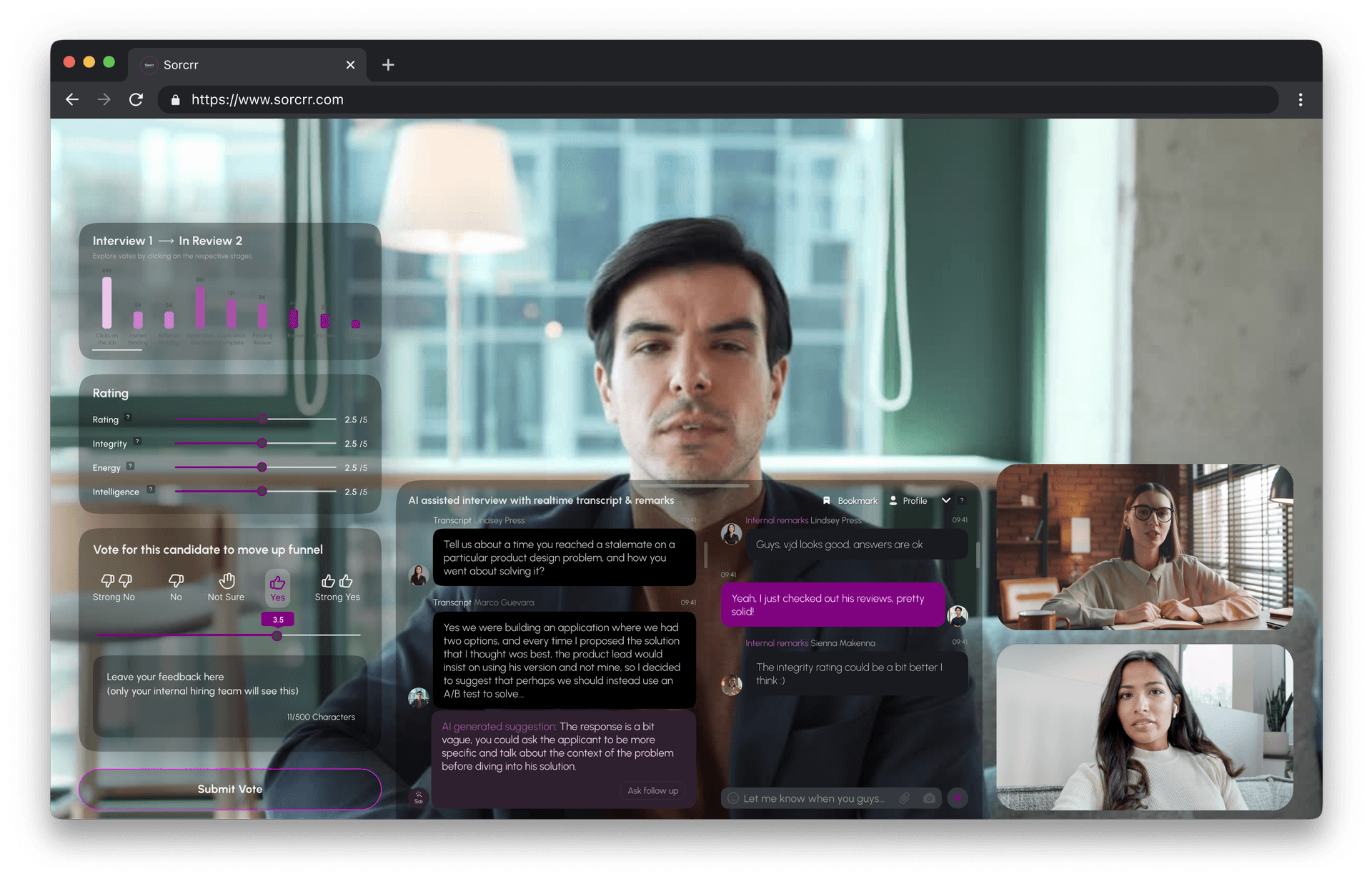 AI Interview Interface